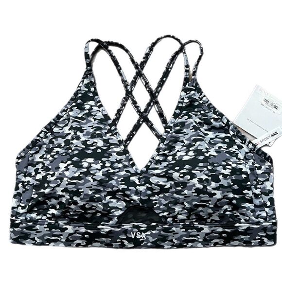 Victorias Secret Vsx Strappy back padded with removable padding sport bra L - Picture 4 of 4